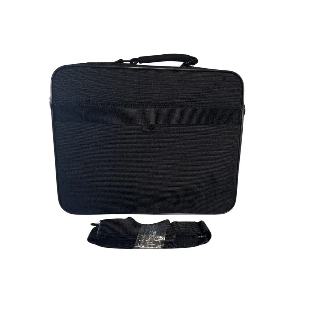 Targus 15.4” Laptop Briefcase TVR300-91 Black Business Bag NWT Strap